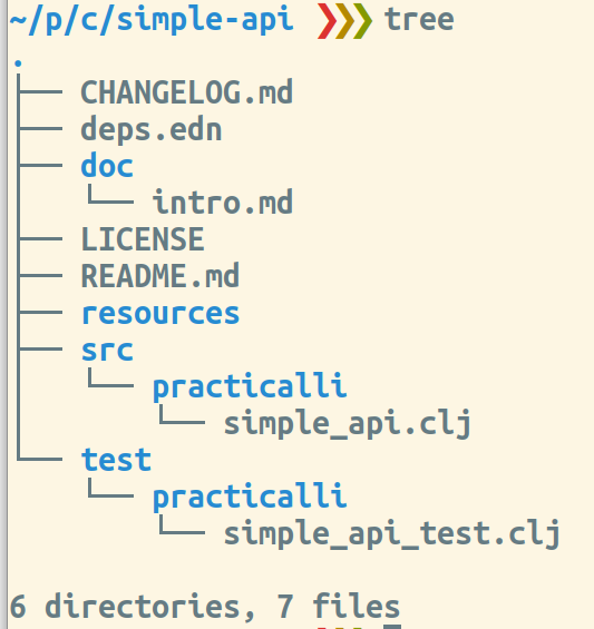 Clojure APIs - simple project