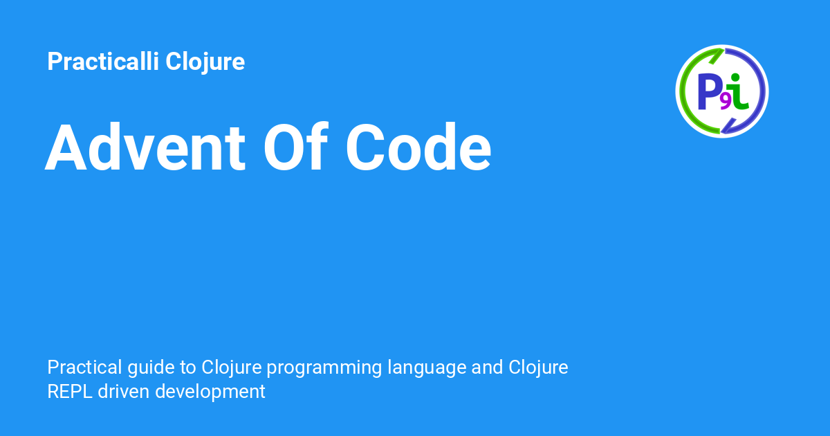 Advent Of Code Practicalli Clojure