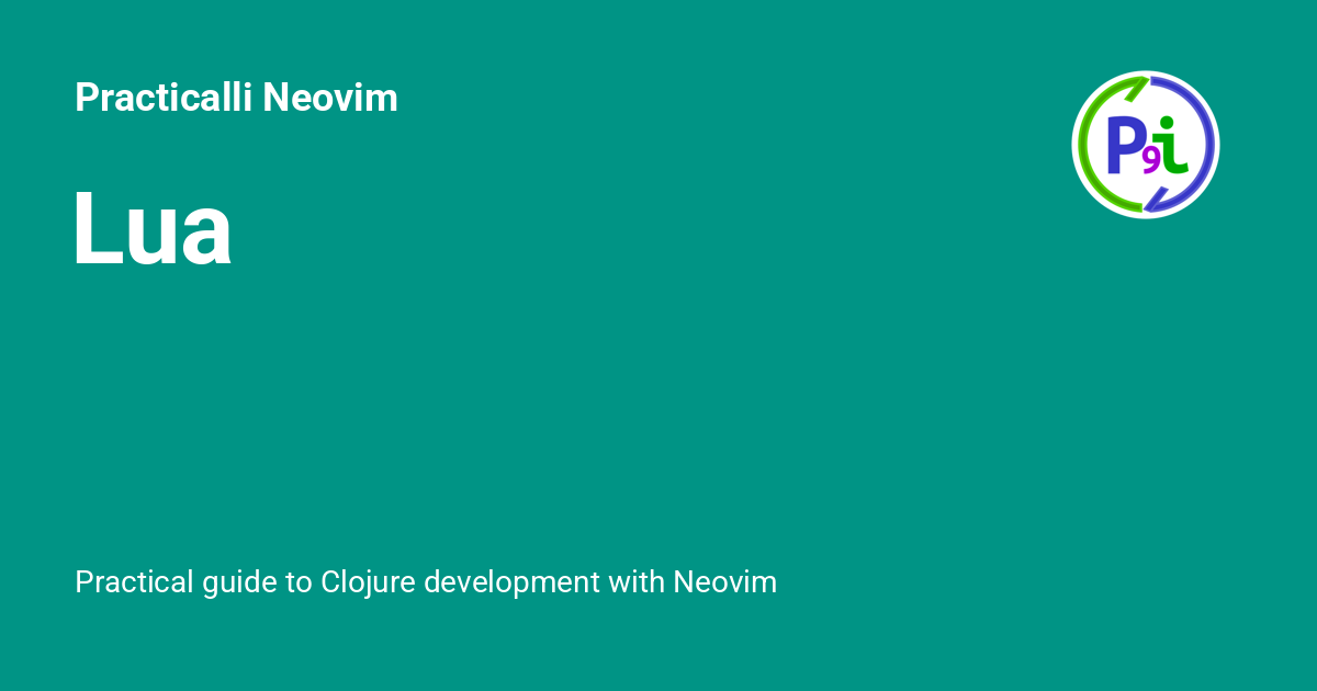 Lua practicalli neovim