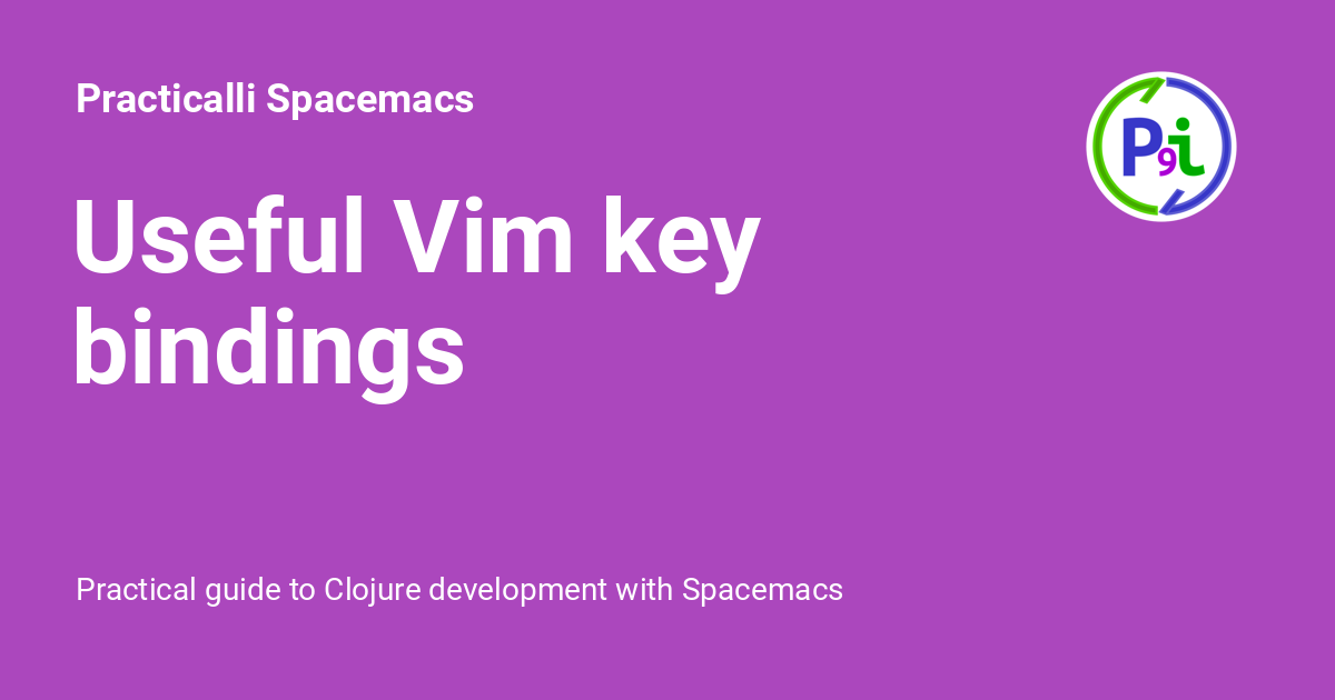 useful-vim-key-bindings-practicalli-spacemacs