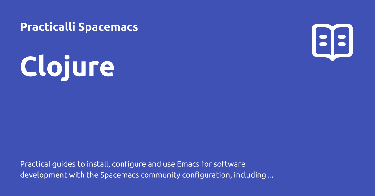 Clojure - Practicalli Spacemacs