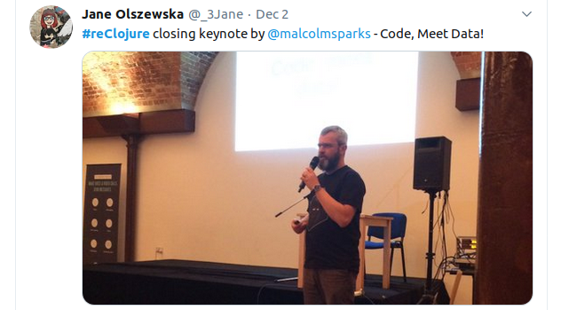 reClojure - Malcolm Sparks - Code meet data